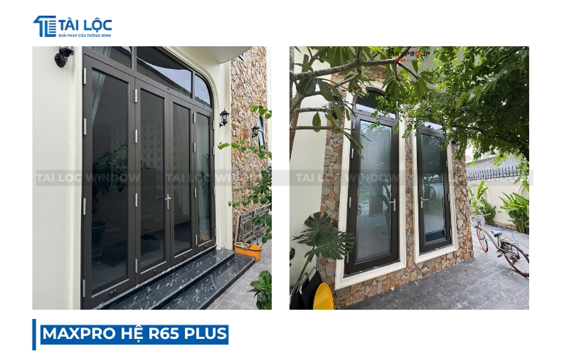 Cửa nhôm Maxpro hệ R65Plus cho cửa đi nhà phố Cửa nhôm Maxpro hệ R65Plus cho cửa đi nhà phố
