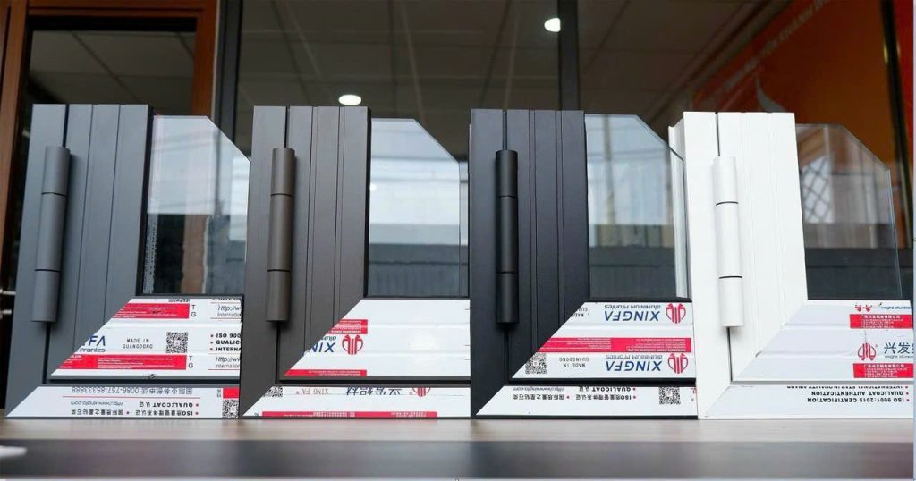 Bảng màu cửa nhôm Xingfa nhập khẩu chính hãng tem đỏ cửa nhôm xingfa