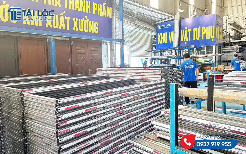 Quy trình sản xuất cửa khép kín, chuyên nghiệp tại Tài Lộc Window cửa nhôm xingfa