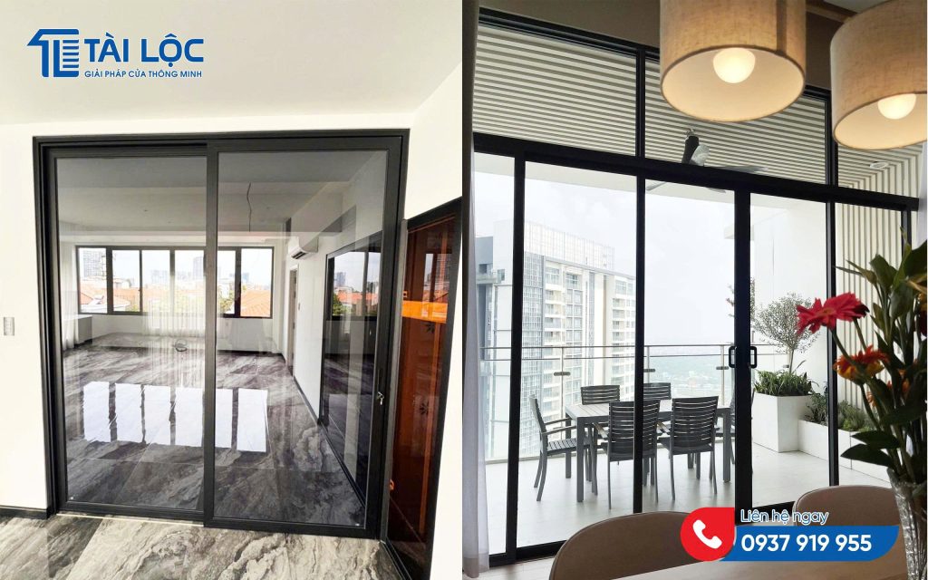 Mẫu cửa nhôm Xingfa nhập khẩu mở lùa/trượt cửa nhôm Xingfa