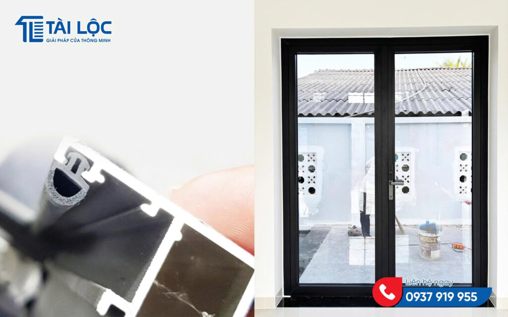 Cửa nhôm Xingfa cao cấp được thiết kế với hệ thống gioăng EPDM kín khít Cửa nhôm Xingfa cao cấp được thiết kế với hệ thống gioăng EPDM kín khít