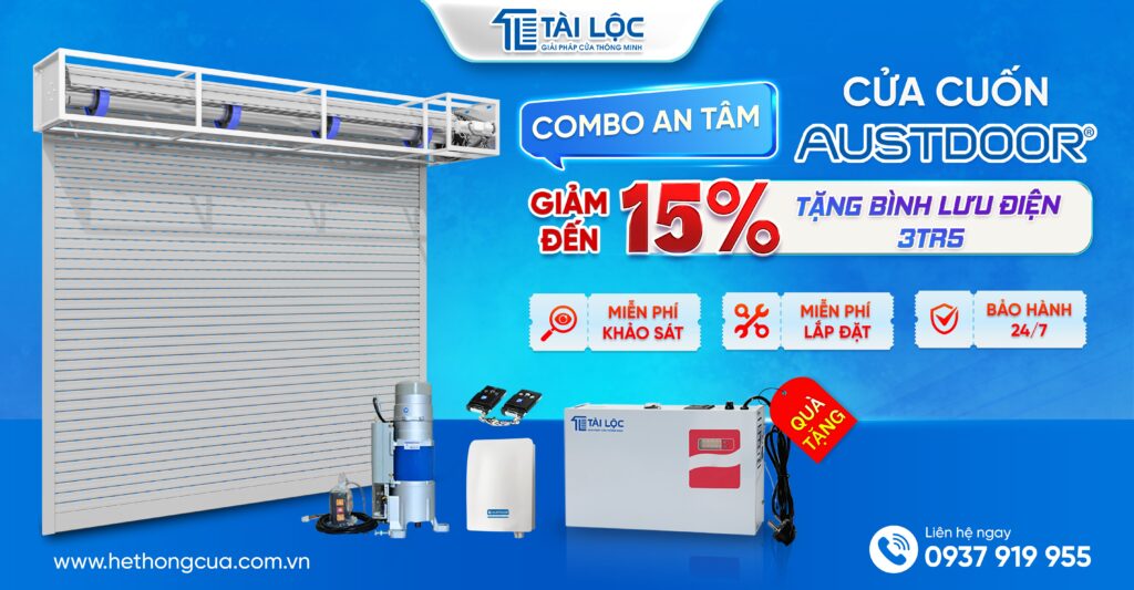 Tháng 5 lắp cửa cuốn Austdoor nhận Combo An Tâm tại Tài Lộc Window Tháng 5 lắp cửa cuốn Austdoor nhận Combo An Tâm tại Tài Lộc Window