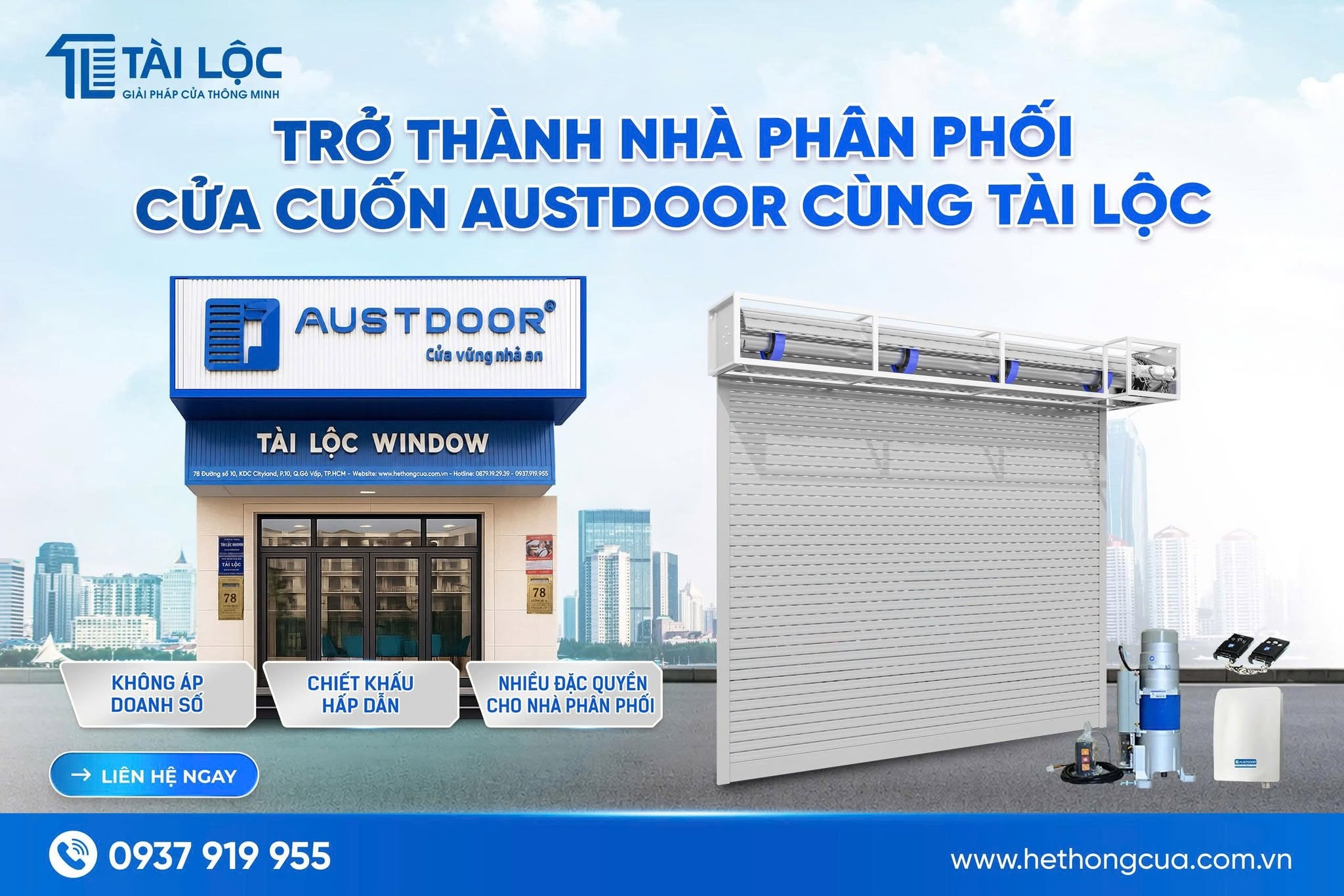 Tài Lộc Window tuyển đại lý Cửa Cuốn Austdoor toàn quốc Tài Lộc Window tuyển đại lý Cửa Cuốn Austdoor toàn quốc