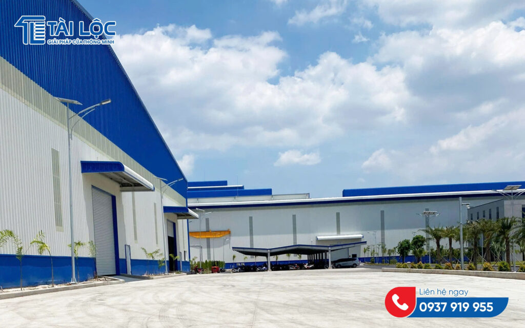 Tổng quan công trình Nhà máy Thép Tấm Lợp Nam Kim Phú Mỹ Tổng quan công trình Nhà máy Thép Tấm Lợp Nam Kim Phú Mỹ