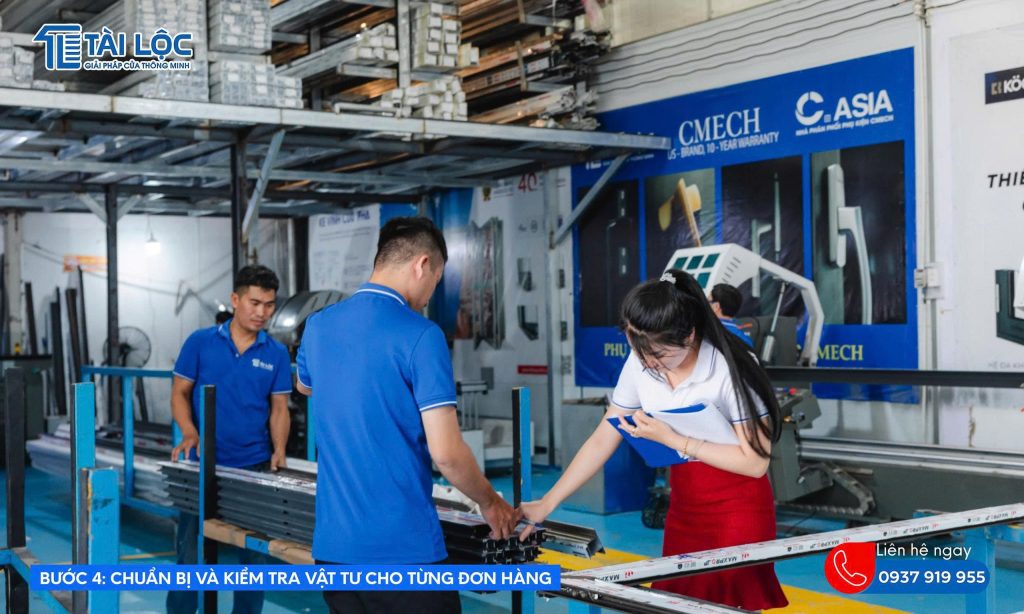 Bước 4: Chuẩn bị và kiểm tra vật tư đầu vào Bước 4: Chuẩn bị và kiểm tra vật tư đầu vào