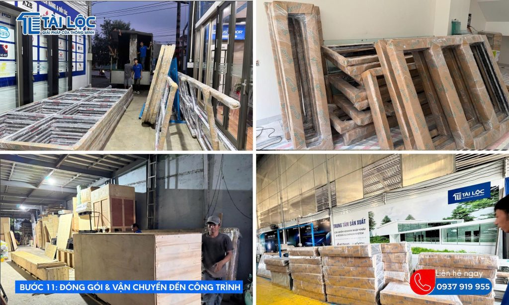 Quy cách đóng gói đạt chuẩn, hạn chế tối đa trầy xước khi vận chuyển hàng đến công trình Quy cách đóng gói đạt chuẩn, hạn chế tối đa trầy xước khi vận chuyển hàng đến công trình