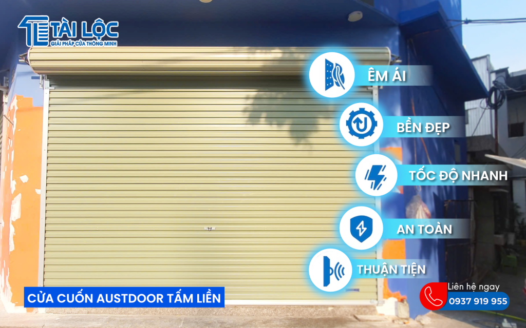 Cửa cuốn tấm liền Austdoor - Công nghệ Úc Cửa cuốn tấm liền Austdoor - Công nghệ Úc