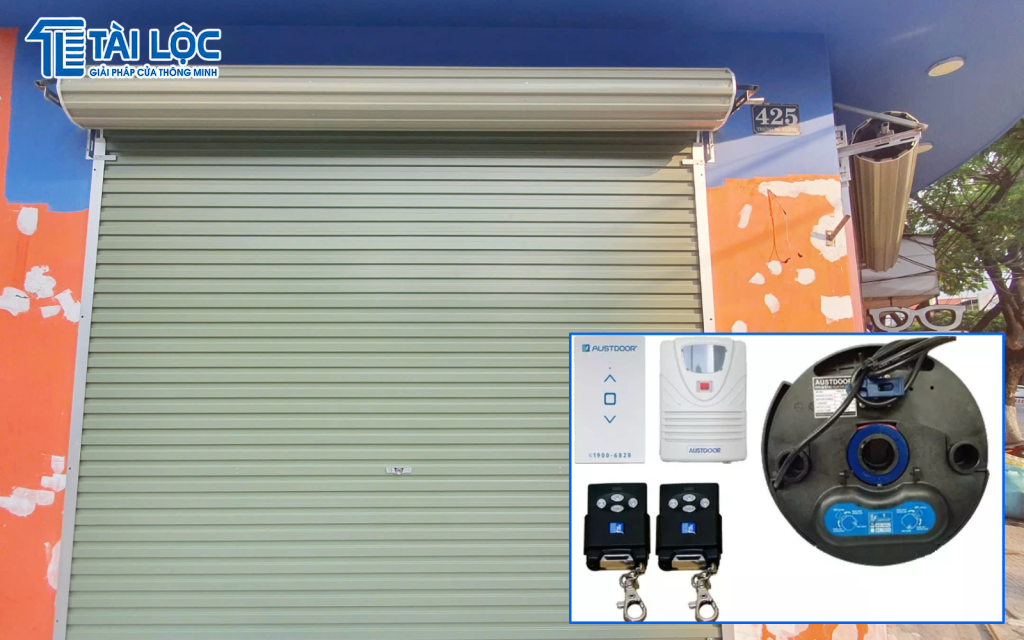 Bộ tời cửa cuốn tấm liền Austdoor Bộ tời cửa cuốn tấm liền Austdoor