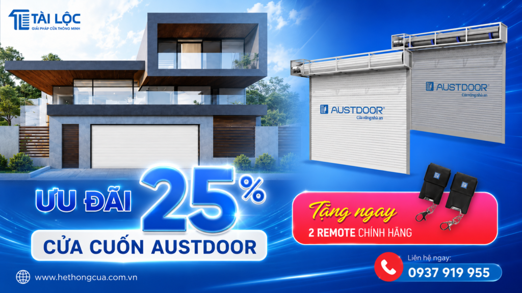 Kỷ niệm 12 năm thành lập Tài Lộc Window – Ưu đãi cửa cuốn Austdoor lên đến 25% Kỷ niệm 12 năm thành lập Tài Lộc Window – Ưu đãi cửa cuốn Austdoor lên đến 25%
