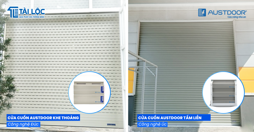 Cửa cuốn khe thoáng & Cửa cuốn tấm liền Austdoor Cửa cuốn khe thoáng & Cửa cuốn tấm liền Austdoor