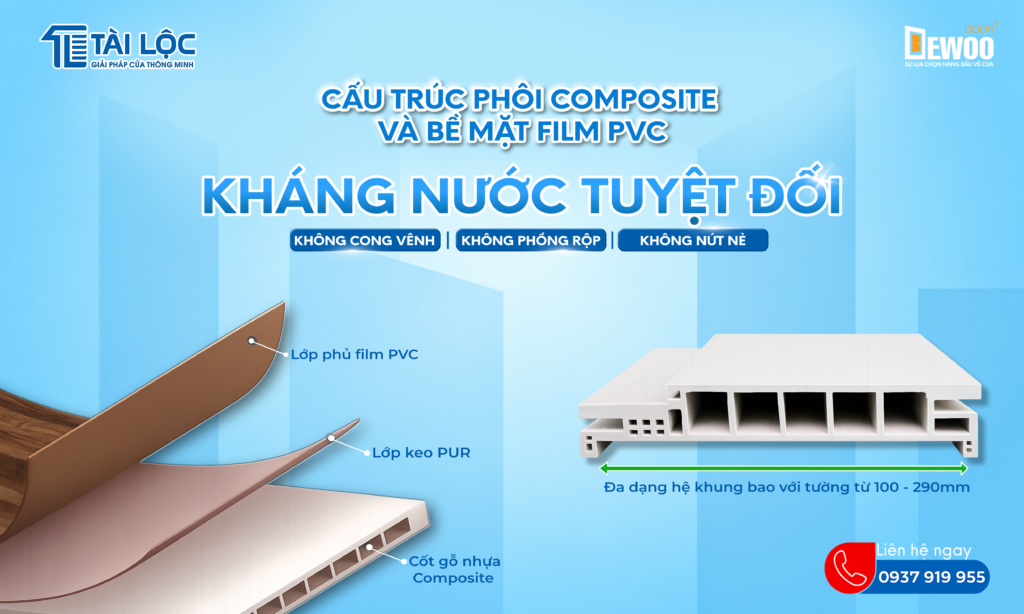 Cấu tạo cửa nhựa composite Dewoo Cấu tạo cửa nhựa composite Dewoo