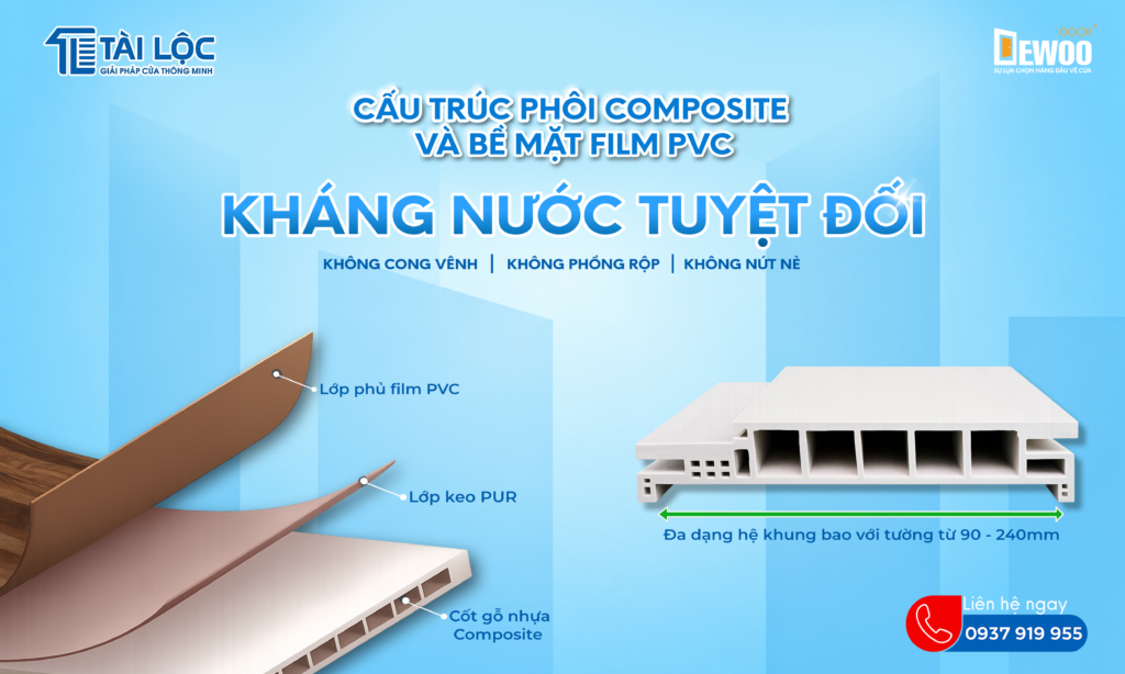 Cấu tạo cửa nhựa composite Dewoo Cấu tạo cửa nhựa composite Dewoo
