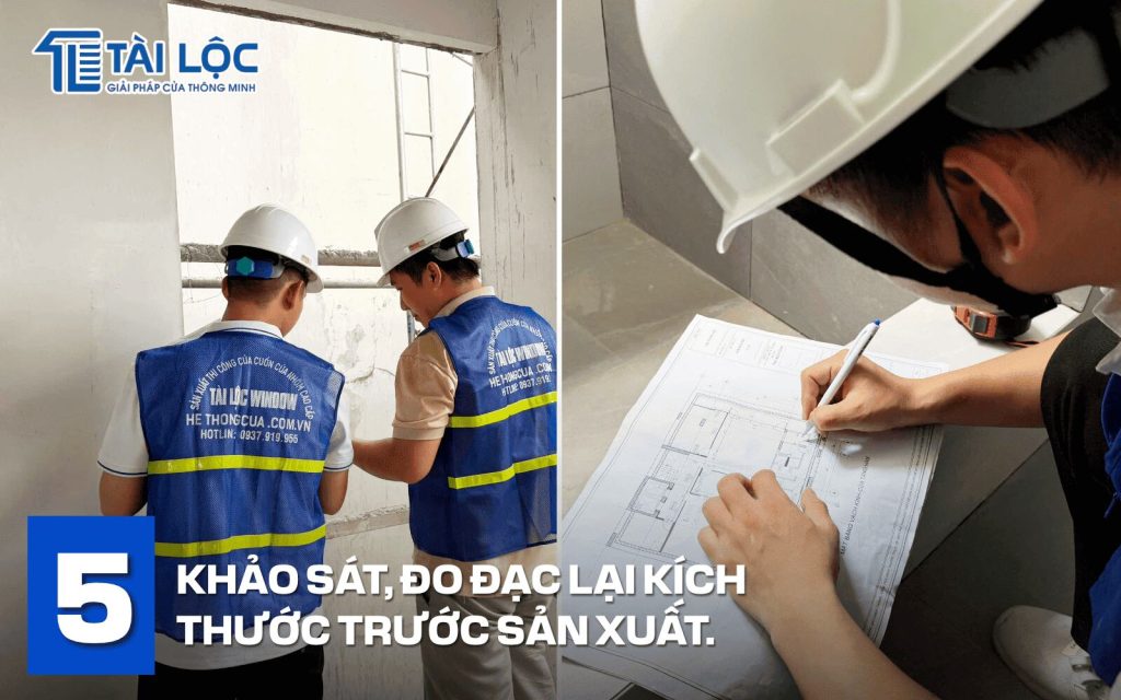 Khảo sát, đo đạt kích thước trước sản xuất Khảo sát, đo đạt kích thước trước sản xuất
