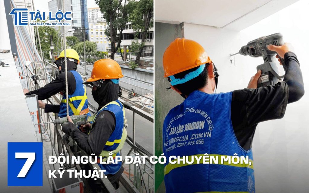 Đội ngũ lắp đặt với tay nghề, kỹ thuật chuyên môn cao Đội ngũ lắp đặt với tay nghề, kỹ thuật chuyên môn cao