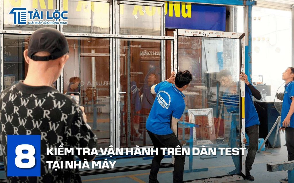 Kiểm tra vận hành trên dàn test tại nhà máy Kiểm tra vận hành trên dàn test tại nhà máy